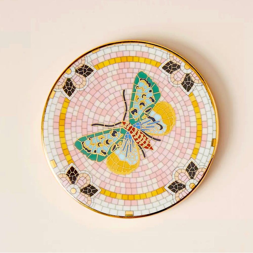 Anthropologie Bistro Garden Tile Coaster